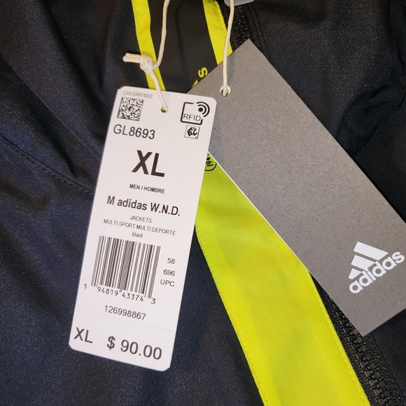 Adidas Wind Jacket Windbreaker Mens Xl 